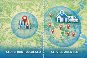 Local SEO vs. service-area SEO comparison