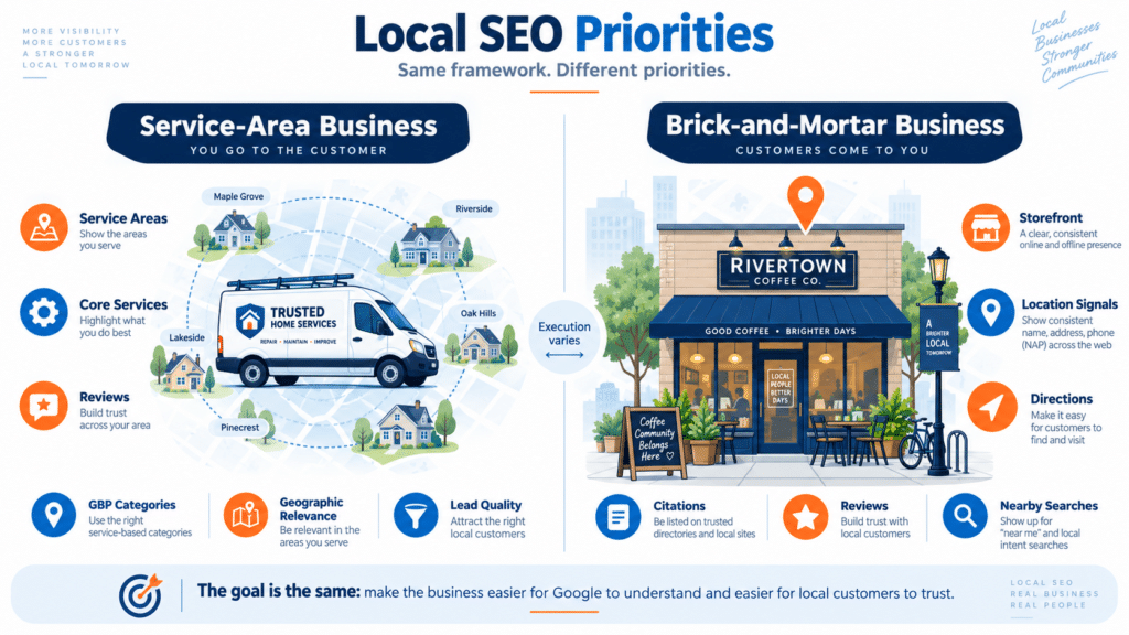 Service-Area vs Brick-and-Mortar Local SEO